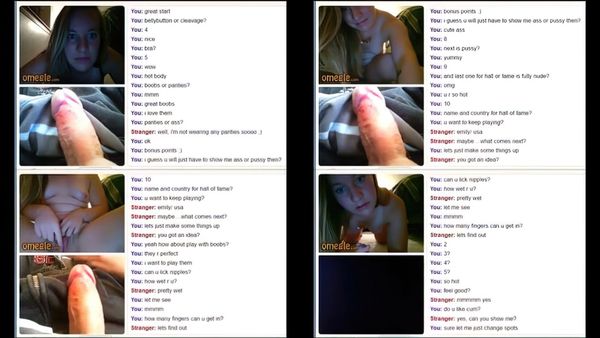 Omegle Hot Teen Gets Nude