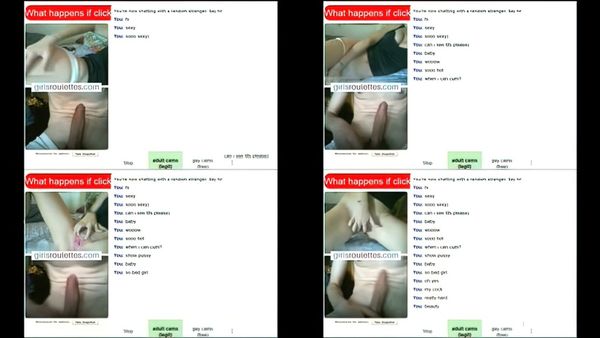 Slim Omegle Girl Masturbating