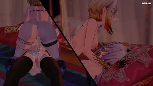 Zani x Galbrena having fun video (WuWa) 赞妮 x 嘉贝莉娜 Futa