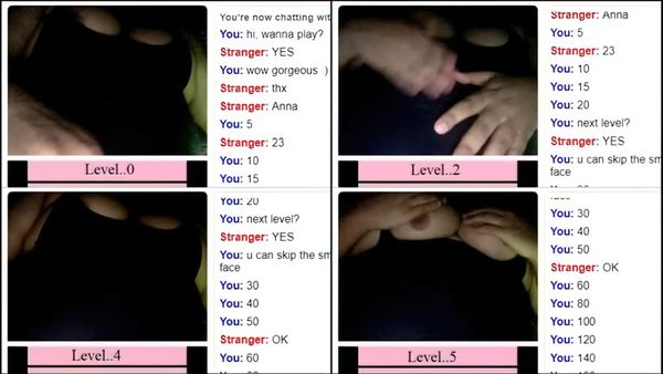23yo Anna Flash Boobs While Playing Omegle Points Game