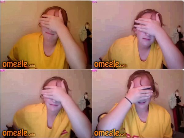 Cute Redhead 21 Plays The Omegle Game